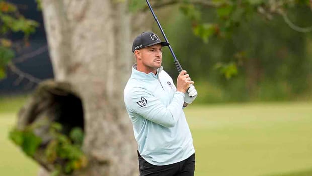 Bryson DeChambeau is pictured during the first round of the 2023 U.S. Open.